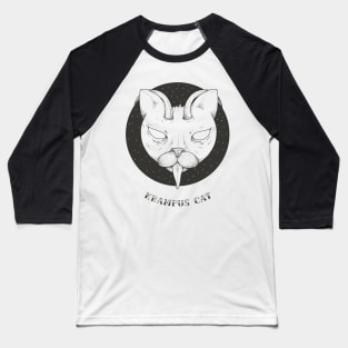 Krampus cat Baseball T-Shirt